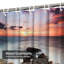 Magnifique paysage marin au crépuscule, coucher de soleil, lever de soleil sur la plage avec 12 crochets-121582365