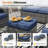 Mecayla 7-Person Wicker Patio Conversation Set with Cushions-1403709772