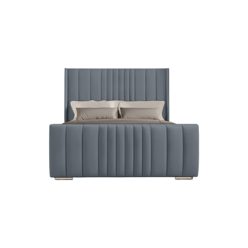 Schwamm Upholstered Bed Frame, Super King (6'), Charcoal