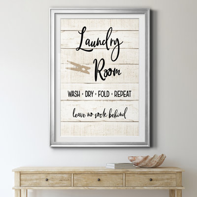 Laundry Laundry I - Cadre photo, impression d'art textuel sur papier