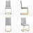 Amari Modern Faux Leather Cantilever Dining Chairs with Gold Finish Base (Set of 2)-1892720702-1925476978-1931201850