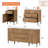Lepe 63" W Wooden Reeded Sideboard-1008142004
