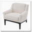 Chaise d'appoint moderne avec accoudoirs évasés-215406733