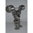 Ameliore Weightlifter Up Position Chrome Balls Statue - Size: 20"x5"x17"H