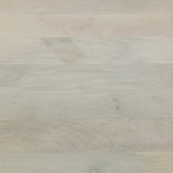 Selma 20" White Wash Wood and Black Metal Accent Table