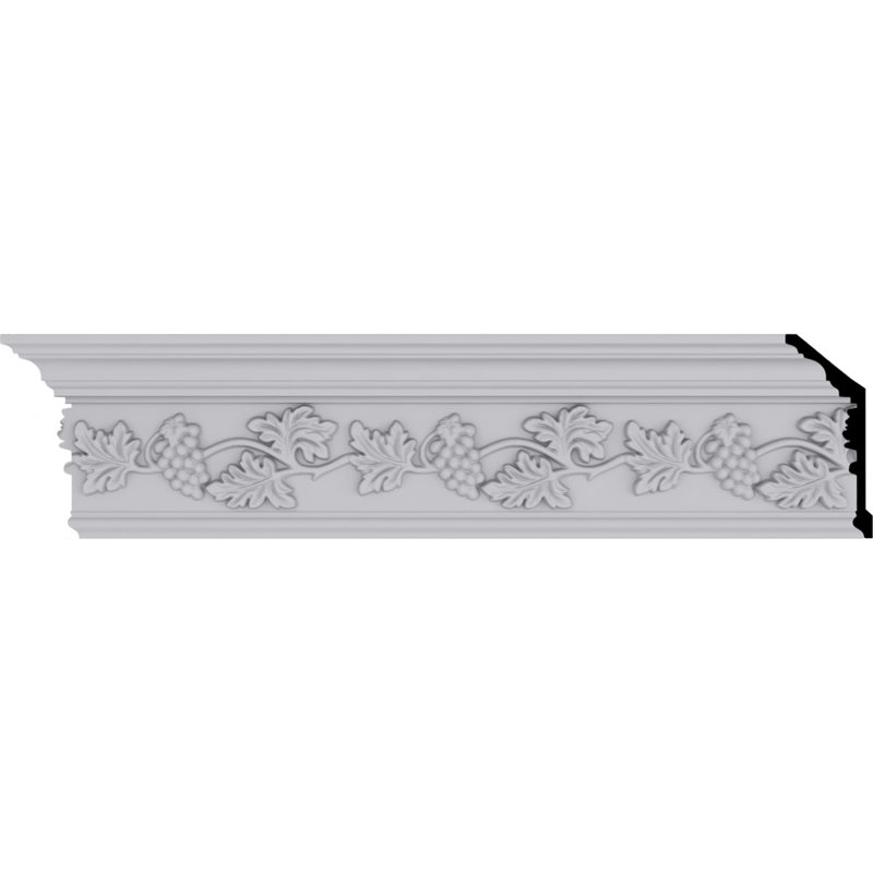 Genevieve White Polyurethane Decorative Crown Moulding