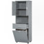 Grande armoire de salle de bain avec panier à linge-1352396557