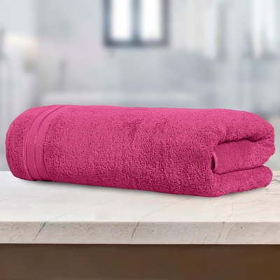 Elegant Comfort 100% Turkish Cotton Viscose Jumbo Bath Towel - Hotel Spa Quality Extra Large 35 X 70 Inch Bath Towel Ultra Soft