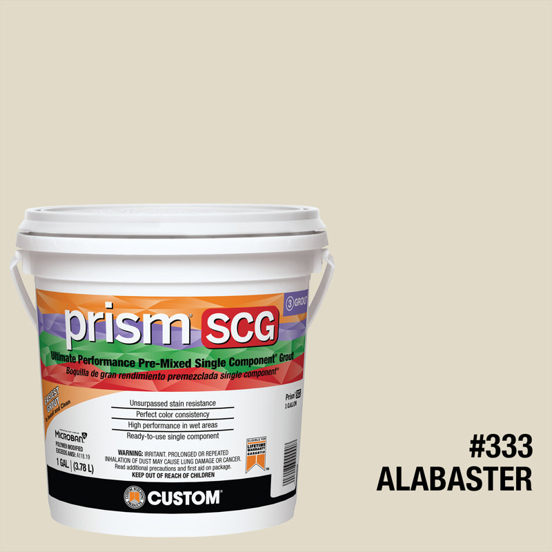 Prism SCG 1 Gal. Ultimate Performance Pre-Mixed Single Component Grout, Alabaster