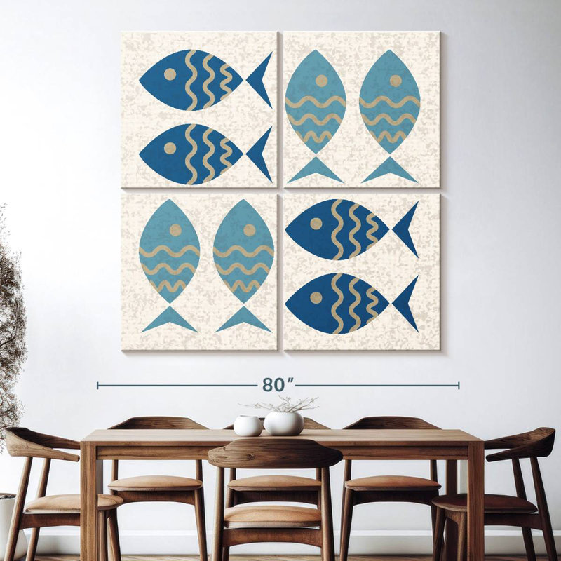 Brampt Fish Academy, 74" H x 74" W