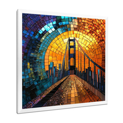 Golden Gate Bridge On Mosaic Horizon I - San Francisco Print Wall Art