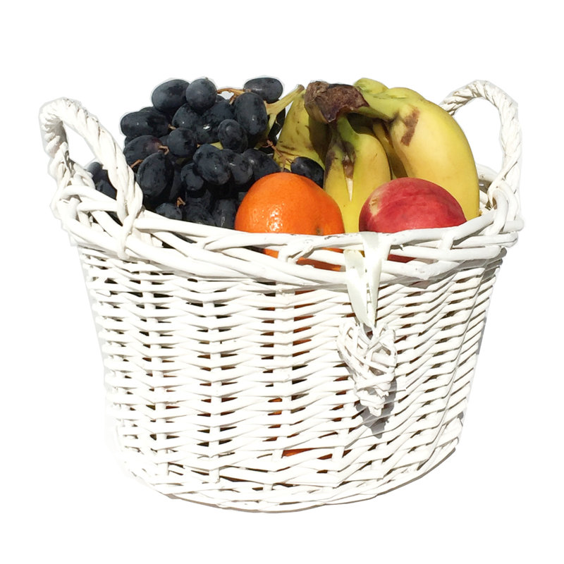 Alpen Home Wicker Decorative Basket, 15cm H x 21cm W x 16cm D