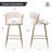 Kristyn Upholstered Velvet Counter Stool-1947774181
