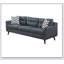 Causeuse moderne avec coussins 2 pièces Blue Grey-509131311
