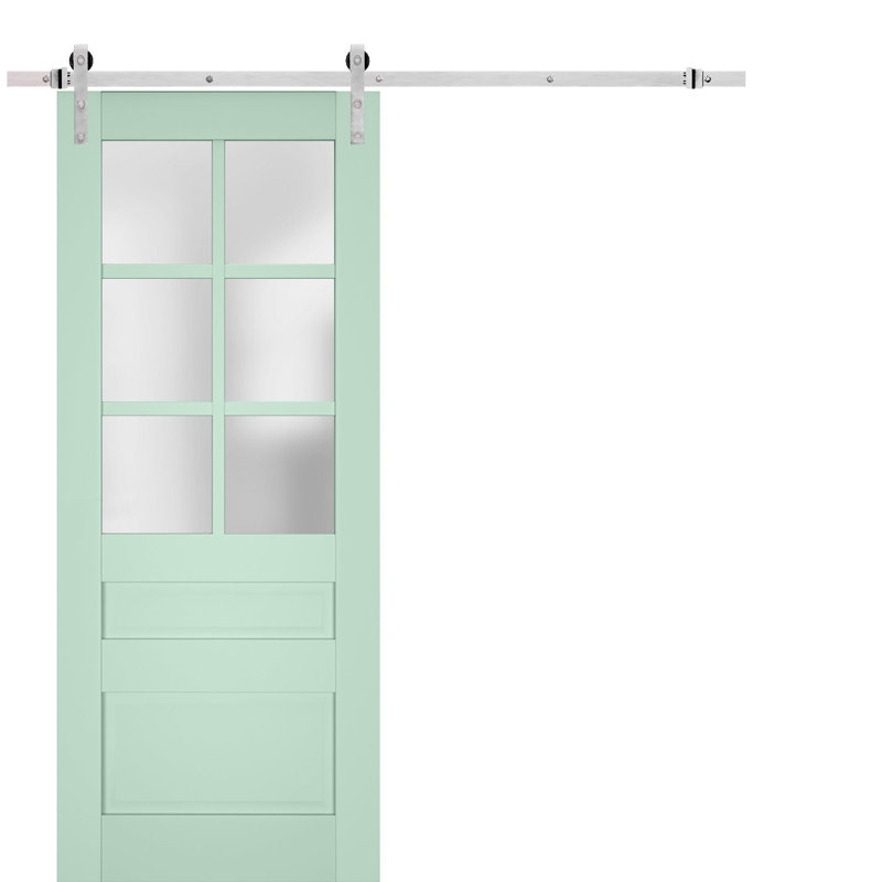 Porte de grange Veregio, 42 po x 84 po, Olive