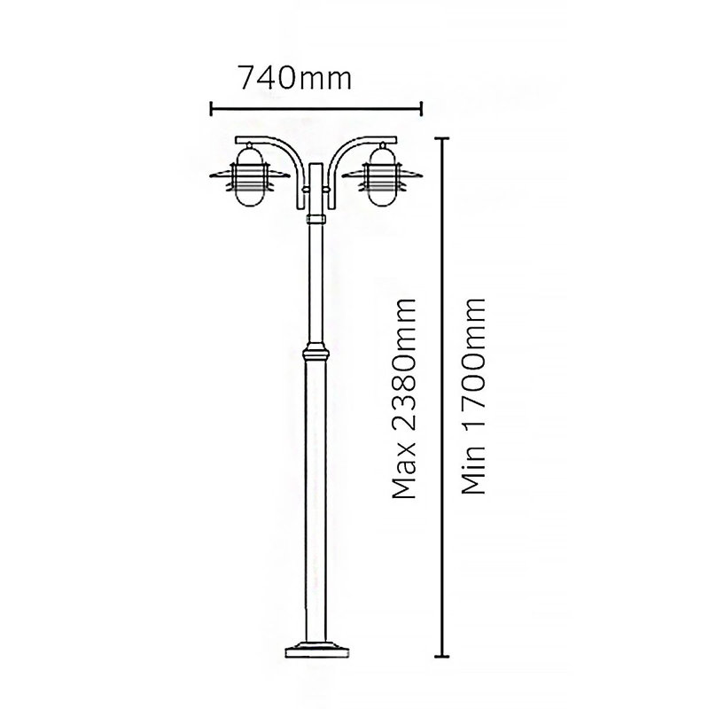 Frittelli Transparent Lamp Post (Full)
