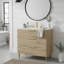 Meuble-lavabo sur pied 36 po avec lavabo et 3 tiroirs de rangement 36 po-121318233-121318236