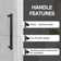 44"-48" W x 76" H Reversible Double Sliding Shower Door with Easy-Clean Tempered Glass