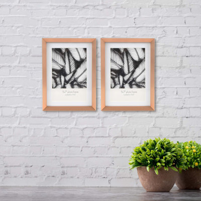 Metal 11X14" Gallery Wall Picture Frame, Matted For 8X10 Or 5X7 Photos