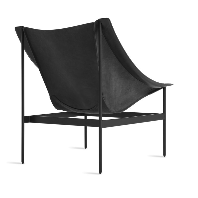 Heyday Lounge Chair, Black Full Grain Leather
