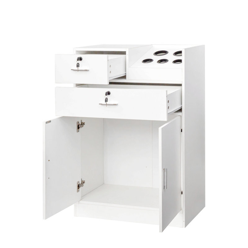Armoire de rangement verrouillable, Blanc