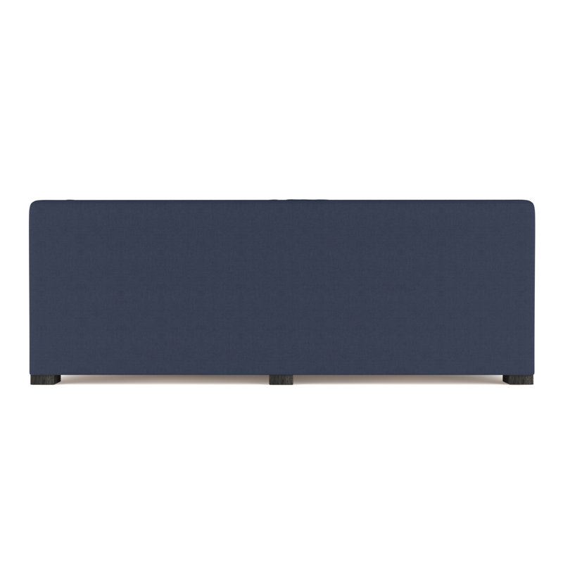 Crosby Slope Arm Daybed, Vintage Leather Graphite, Ebony