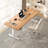 Brown Rectangular Hight adjustable Solid wood Desks-108471233