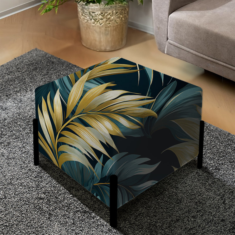 Motif tropical Palm Breeze - repose-pieds carré tropical