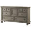 Commode combinée 6 tiroirs avec miroir Addilynn