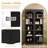Free Standing 5 Tier Bookshelves,Bookcases Set Of 2,Farmhouse Two-Tone Storage Cabinet With Adjustable Shelves,Modern 72"H Kitchen Pantry Cabinet For Living Room,Home Office-1072919279