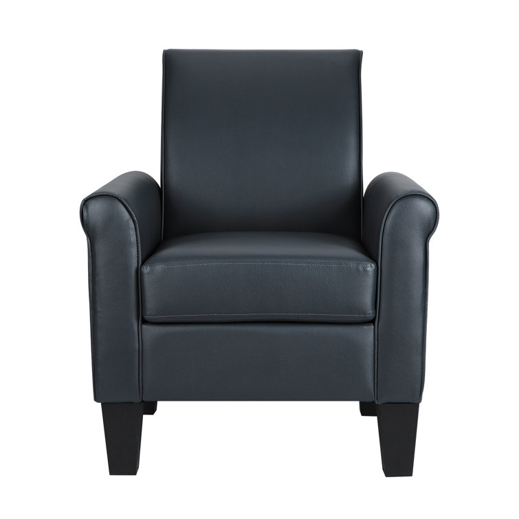 Alrun Upholstered 29" Wide Faux Leather Armchair