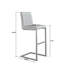 Tabouret de bar brun en similicuir de forme carrée, siège ergonomique, idéal pour îlot de cuisine, comptoir pour la maison et la salle à manger, 2 de style minimaliste avec structure en métal noir robuste, dossier et barres adaptées