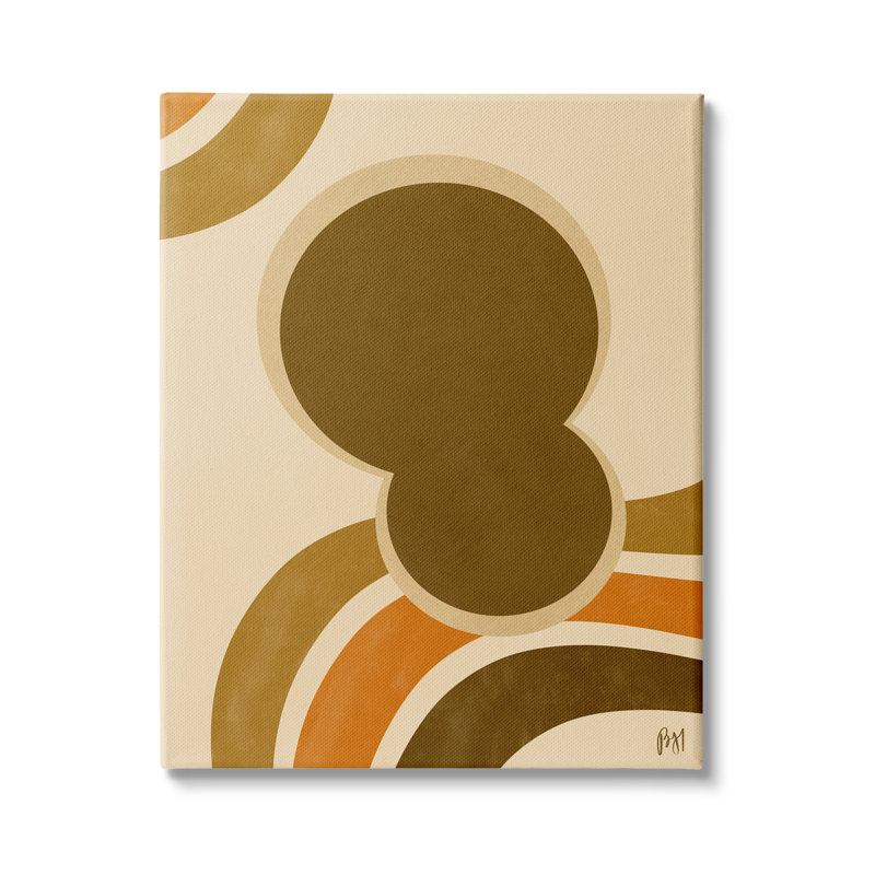 Art texturé à la giclée encadrée, rétro et abstraite, Toile tendue, H 40 po x l 30 po