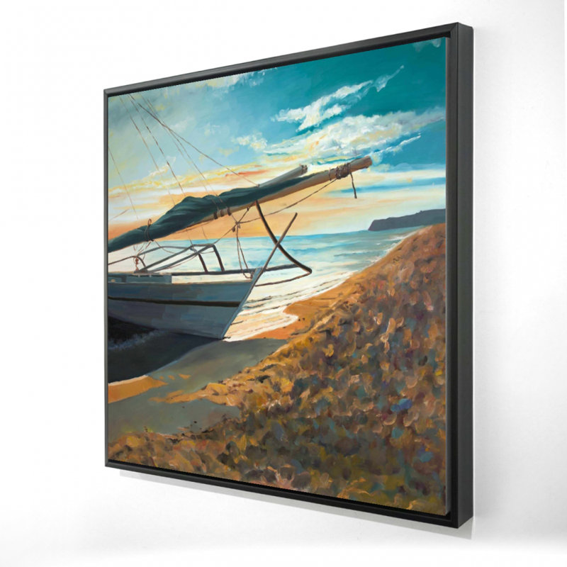 " Peaceful Seaside ", 24" H x 24" W