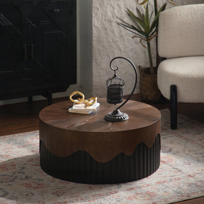 Table basse ronde de 30,31 po pour le salon