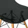 Dubuque Dining Side Chair with Metal Eiffel Base Design and Beech Wood Legs