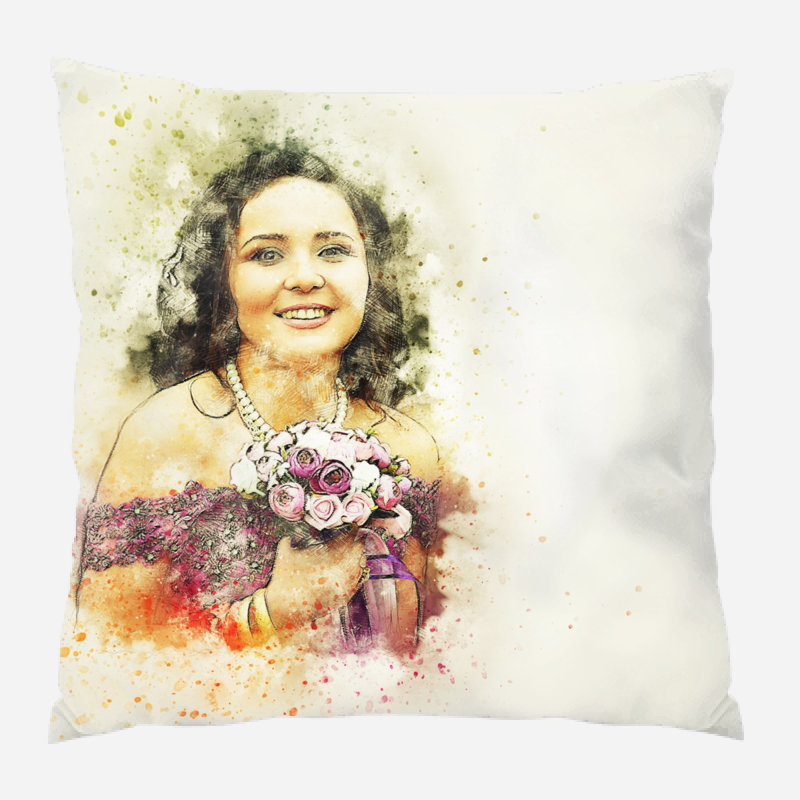 Coussin de fille fille Donnie, Microsuède, Intérieur