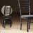Wooden Dining Chairs Set of 4, Farmhouse Upholstered Kitchen Chairs with Rubber Wood Frame for Living Room, Dining Room, Black and Gray-511857715-511857719-511857707