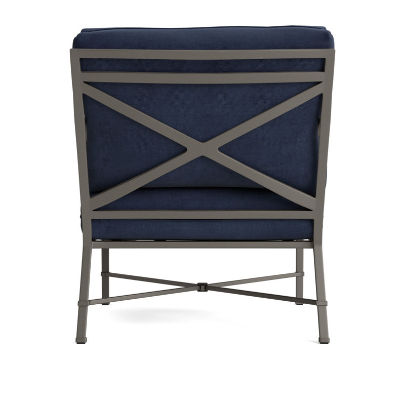 Venetian Outdoor Lounge Chair, Mica, Fusion Neptune