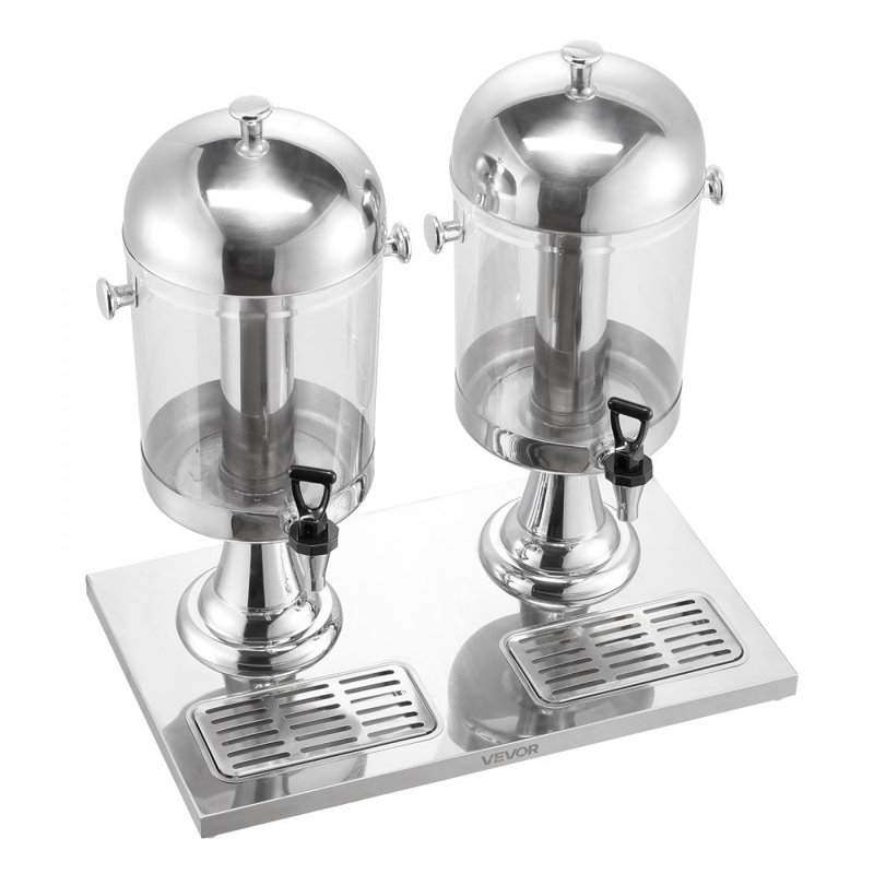 Drink Dispenser 2.1 Gal Beverage Dispenser for Party with Spigot Tray