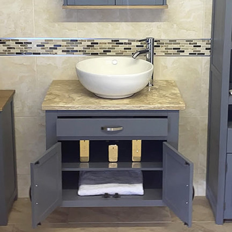Bletchley 750mm Single Bathroom Vanity with Vessel Ceramic Basin