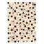 Tapis beige / brun clair en cuir de vache fabriqué à la main Rushden