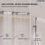Système de douche à pluie thermostatique à DEL, pomme de douche à fixation au plafond avec douchette-82331476