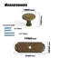Paquet multiple de boutons ronds avec contre-plaque-111011958