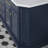 Palace 72" Carrara Quartz Countertop Bath Vanity in Monarch Blue with Faucet and Mirror