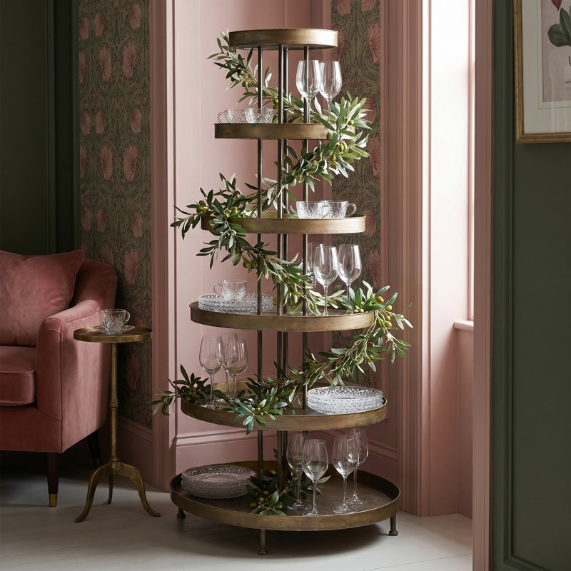 6-Tier Meytal Oval Display Shelf