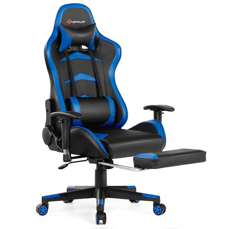 Fauteuil Goplus, Noir / Bleu