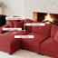 Canapé modulaire rembourré 3 pièces en velours côtelé-L-500320507-500320485