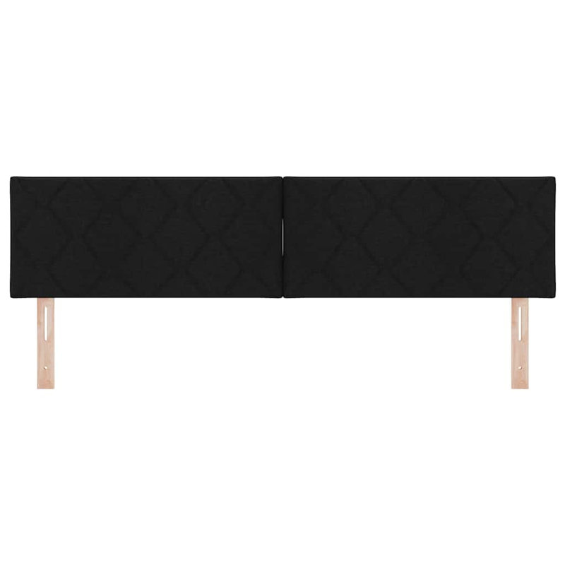 Fabric Headboard Geometric With Headboard Fabric, DE Size - 180 x 220 cm, Black