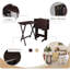 Ensemble de tables-plateaux 5 pièces Home, espresso